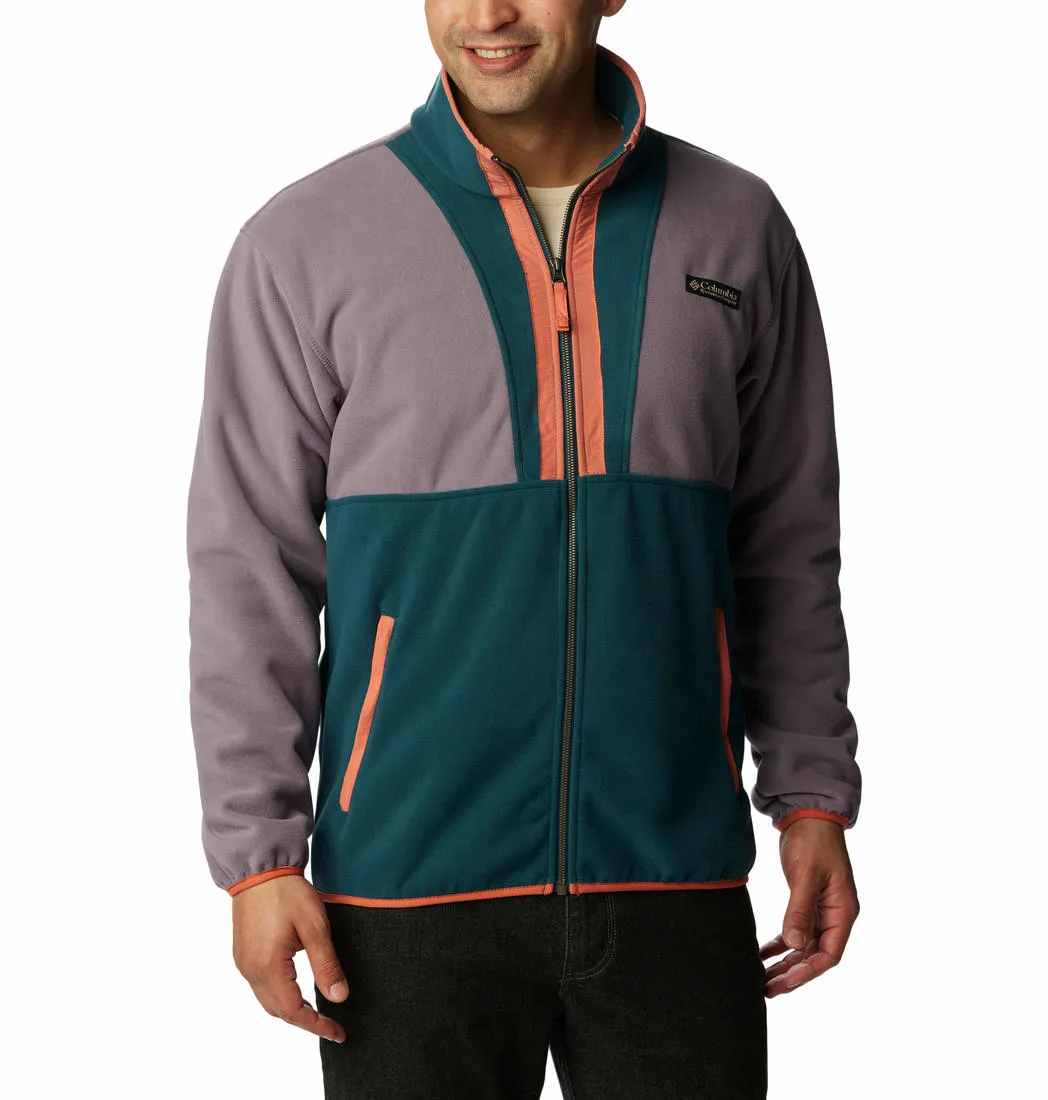 Columbia Men Purple Backbowl Remastered Fleece Jacket