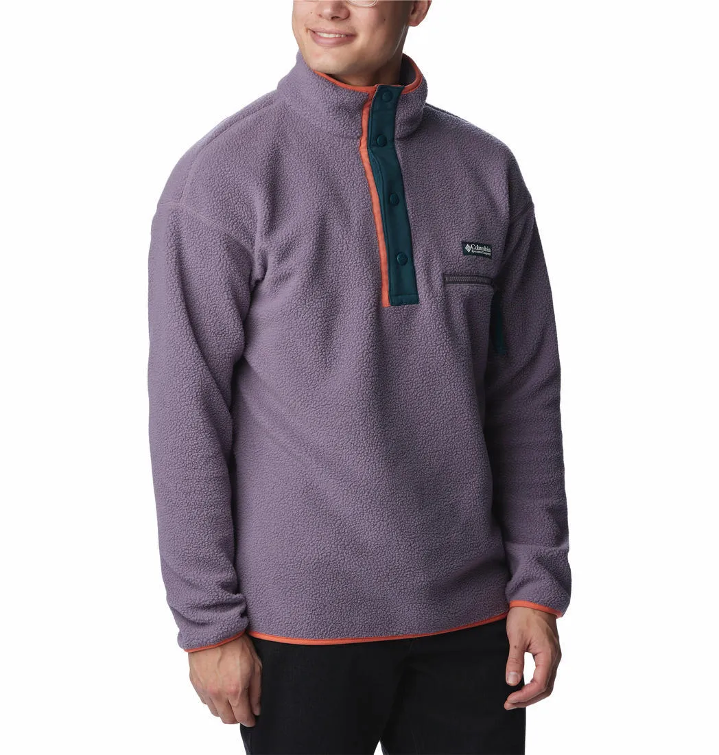 Columbia Men Purple Helvetia Half Snap Fleece Jacket