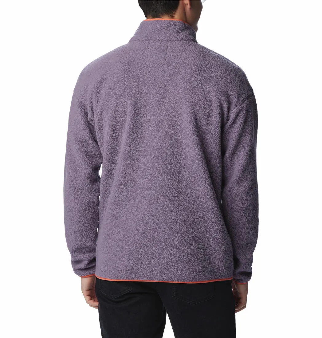 Columbia Men Purple Helvetia Half Snap Fleece Jacket