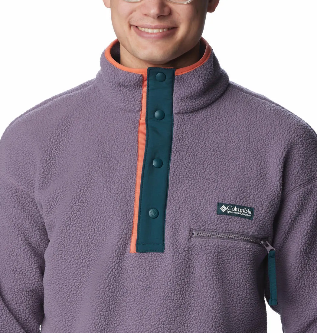 Columbia Men Purple Helvetia Half Snap Fleece Jacket