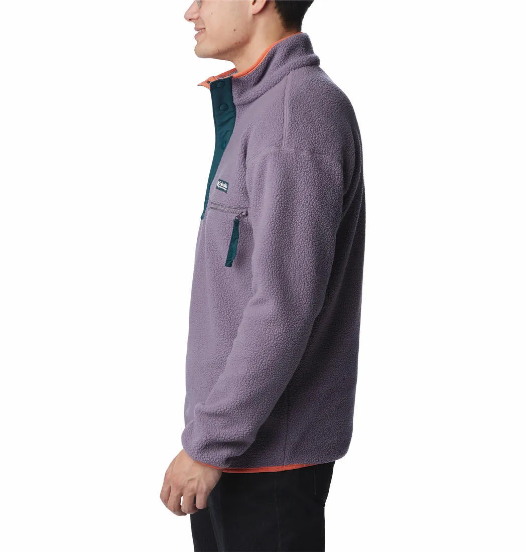 Columbia Men Purple Helvetia Half Snap Fleece Jacket