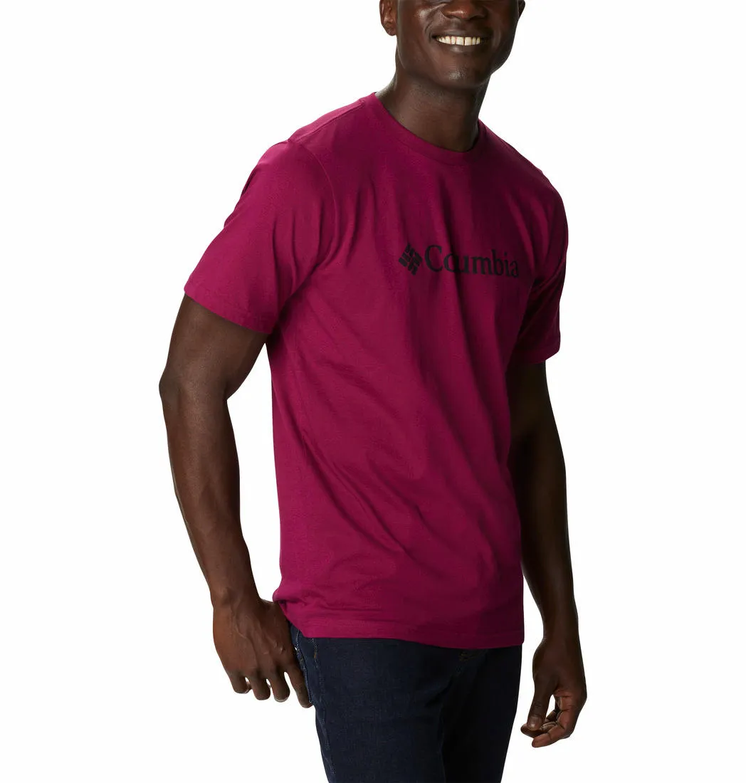Columbia Men Red CSC Basic Logo Tshirt