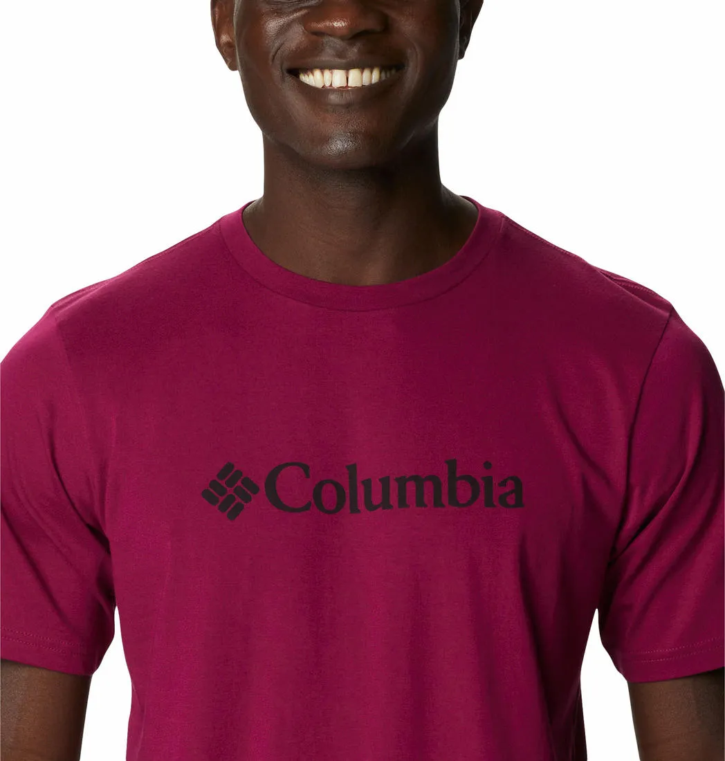 Columbia Men Red CSC Basic Logo Tshirt
