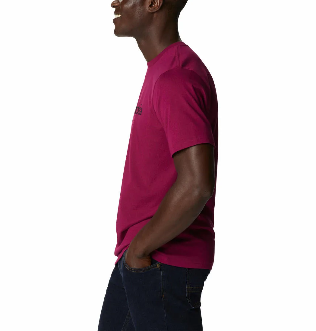 Columbia Men Red CSC Basic Logo Tshirt