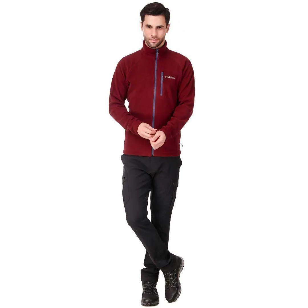 Columbia Men Red Fast Trek II Fleece Jacket