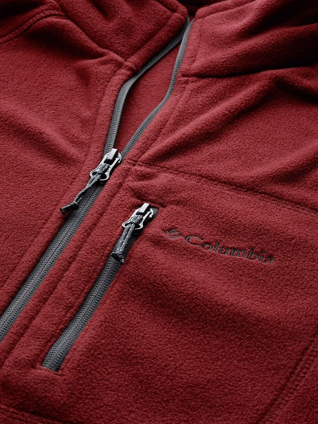Columbia Men Red Fast Trek II Fleece Jacket