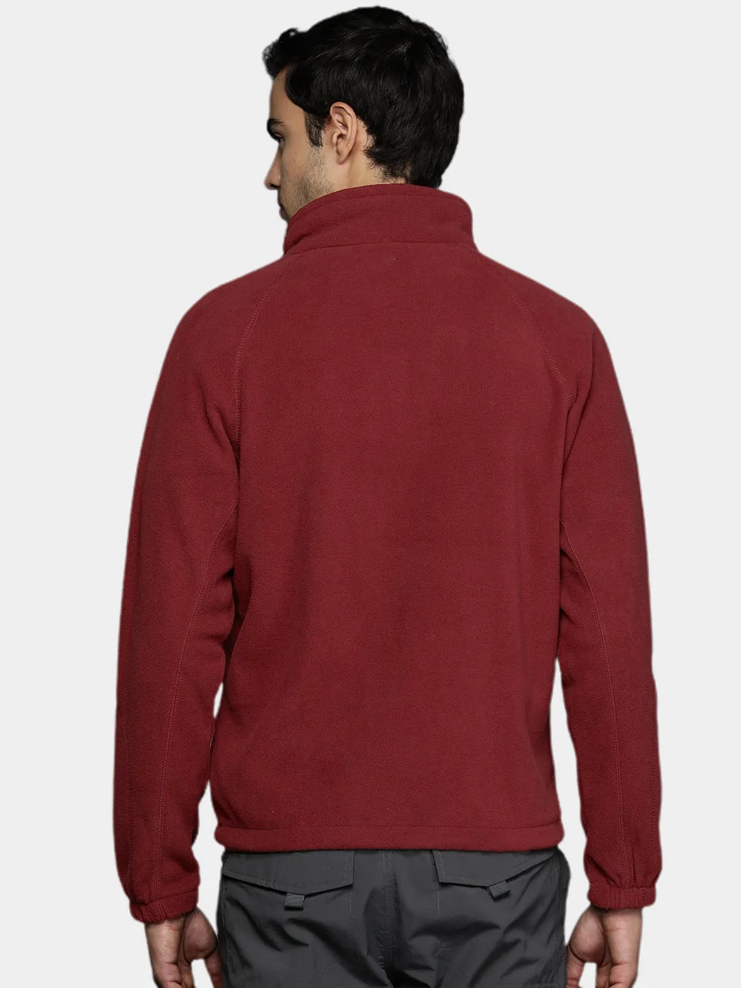 Columbia Men Red Fast Trek II Fleece Jacket