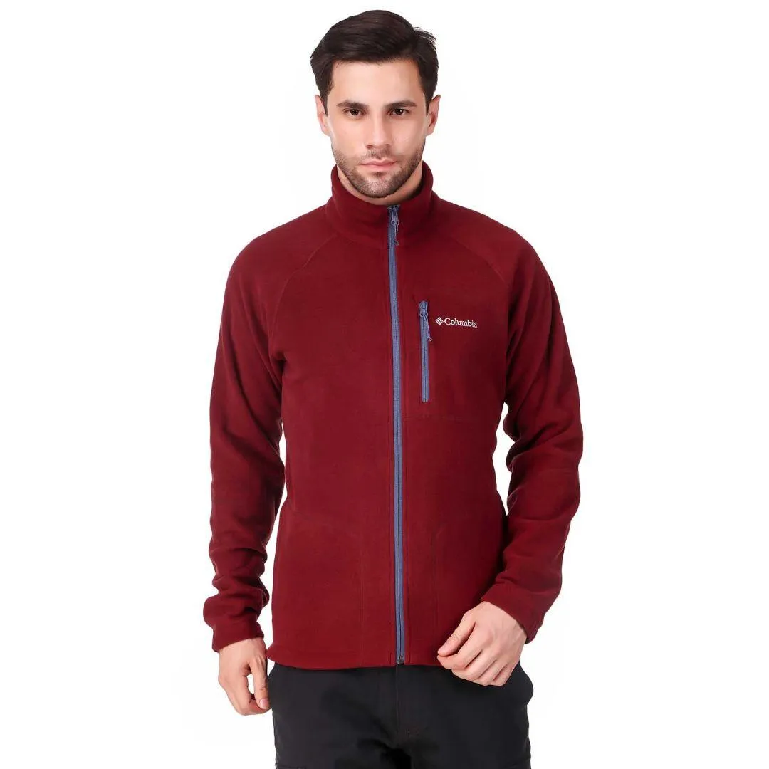 Columbia Men Red Fast Trek II Fleece Jacket