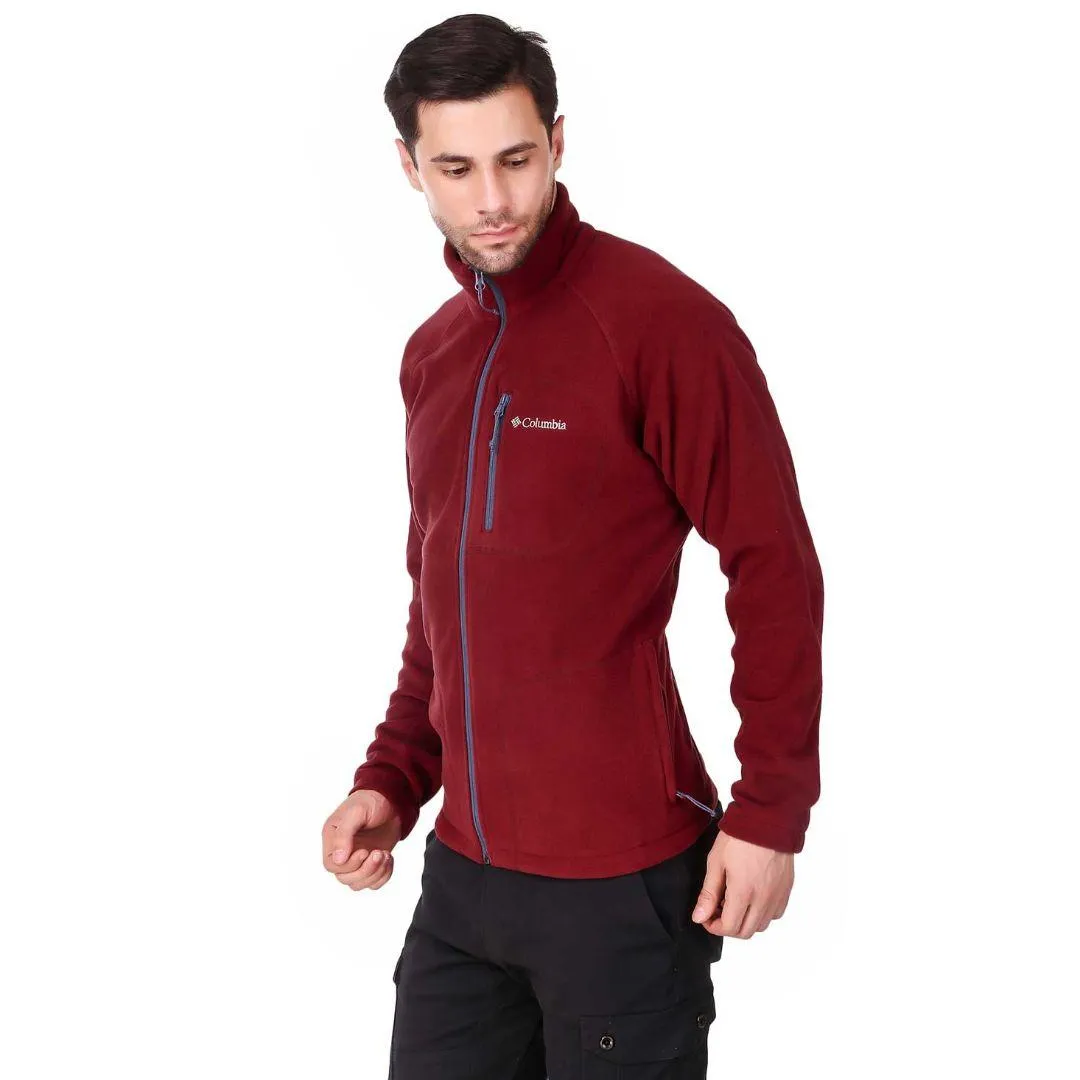 Columbia Men Red Fast Trek II Fleece Jacket