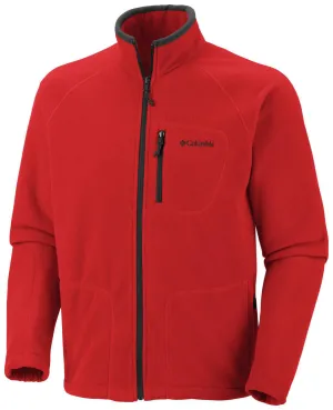 Columbia Men Red Fast Trek II Fleece Jacket