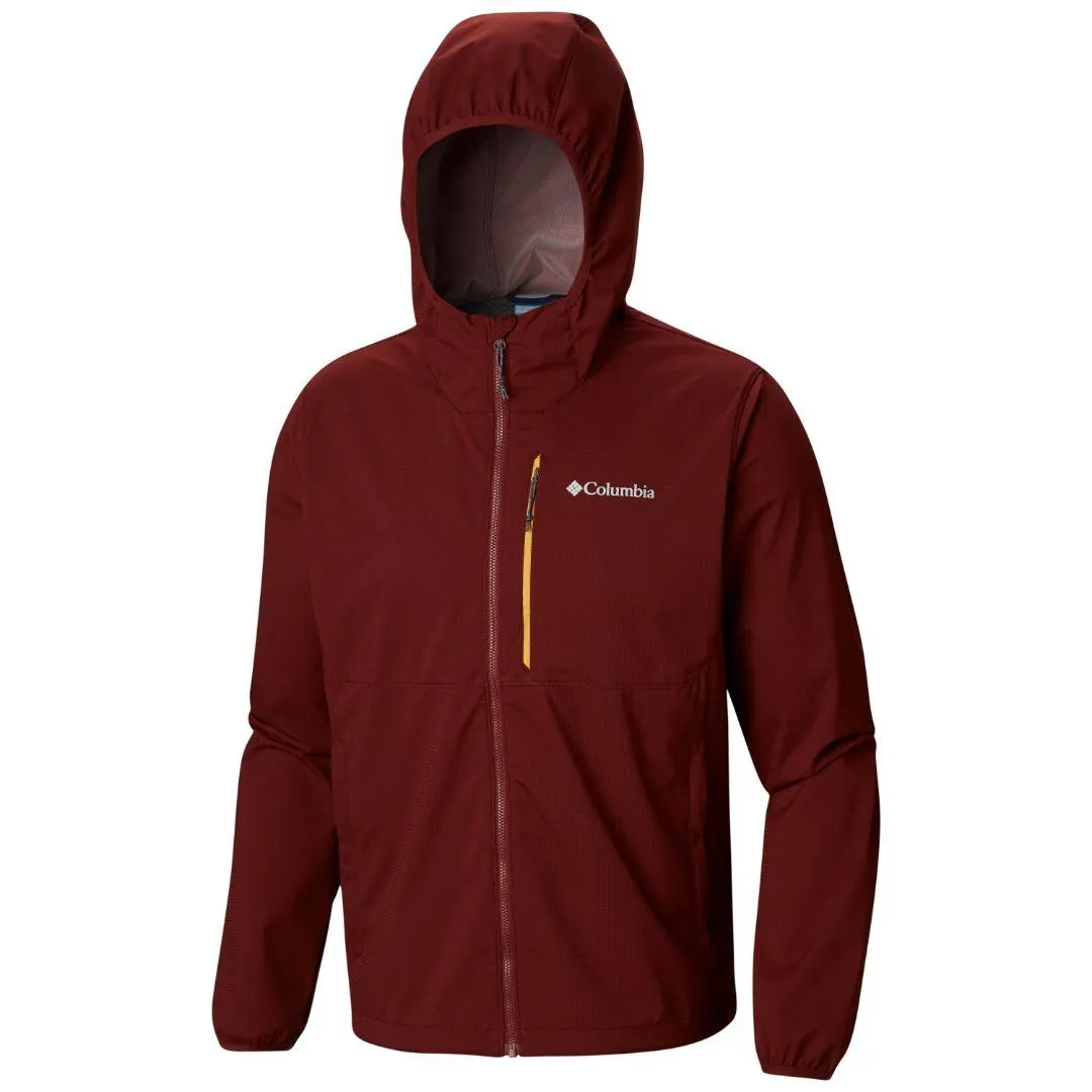 Columbia Men Red Mystic Trail Waterproof Rain Jacket