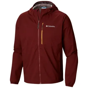 Columbia Men Red Mystic Trail Waterproof Rain Jacket