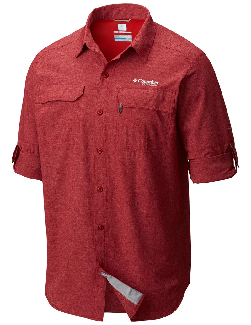 Columbia Men Red Omni-Freeze Irico Long Sleeve Shirt