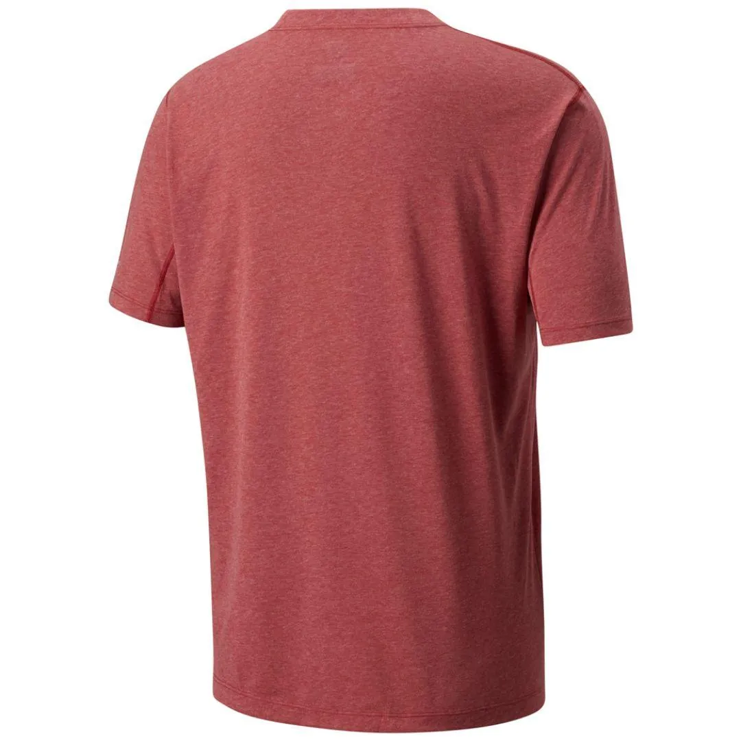 Columbia Men Red Omni-Freeze Silver Ridge Zero Tshirt