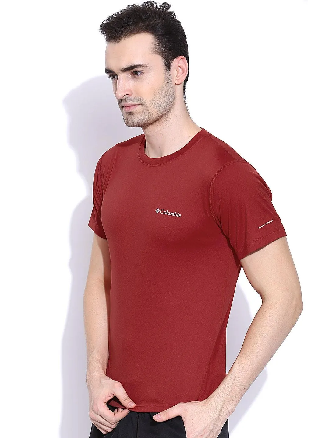 Columbia Men Red Omni-Freeze Zero Rules Tshirt