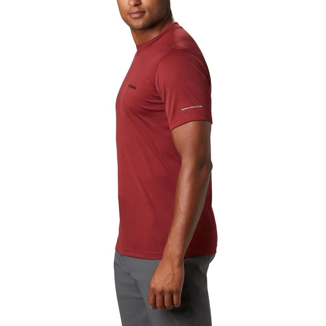 Columbia Men Red Omni-Freeze Zero Rules Tshirt
