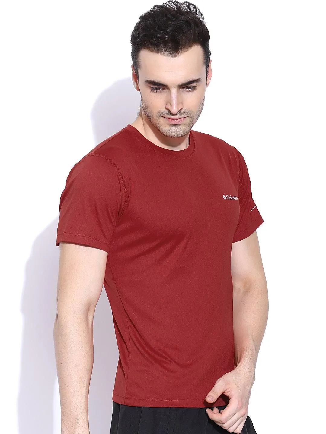 Columbia Men Red Omni-Freeze Zero Rules Tshirt
