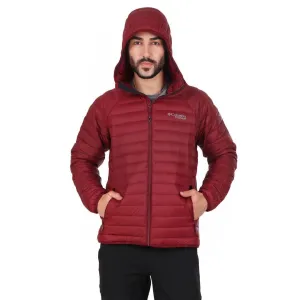 Columbia Men Red Omni-Heat 3D Alpha Trail Hooded Down Jacket