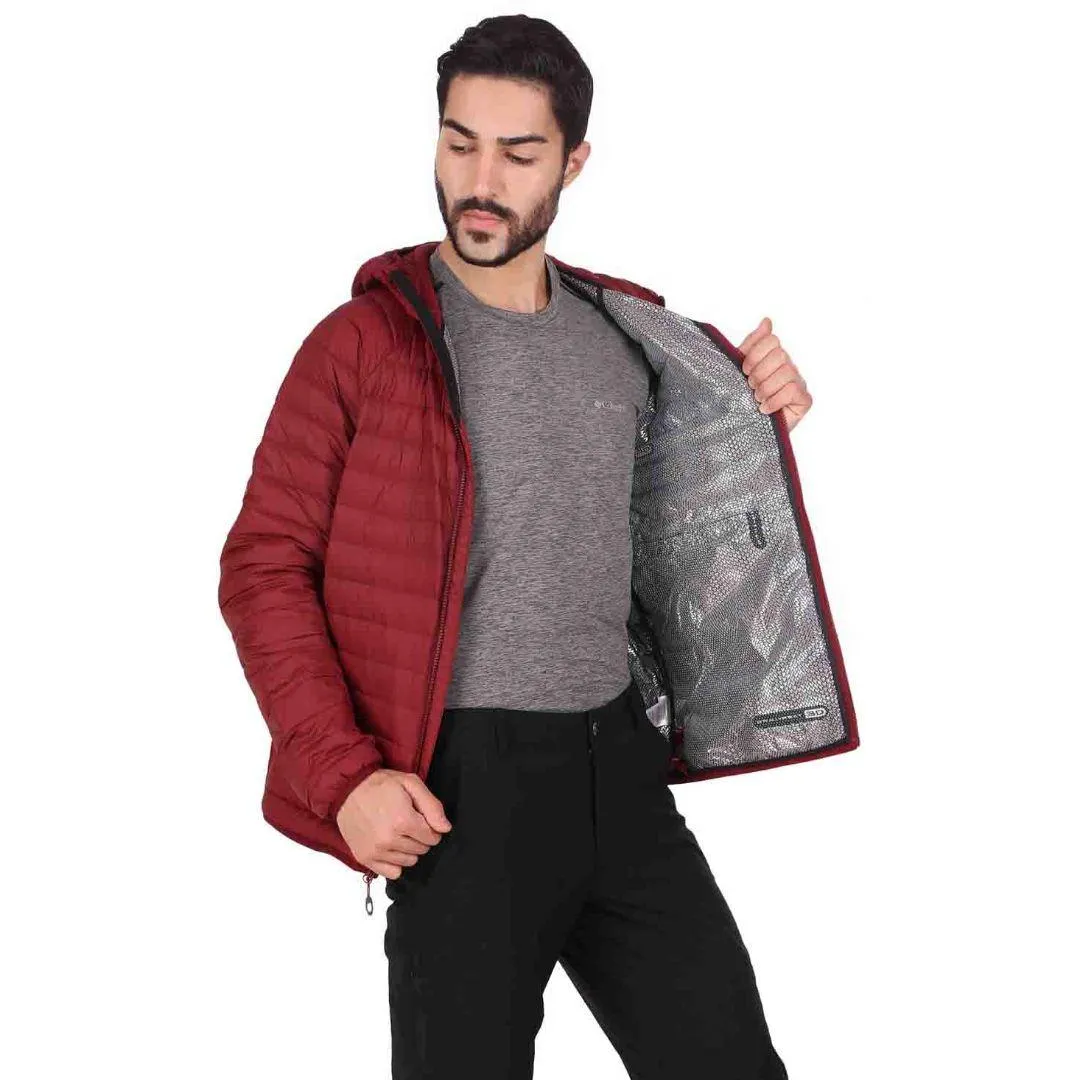 Columbia Men Red Omni-Heat 3D Alpha Trail Hooded Down Jacket