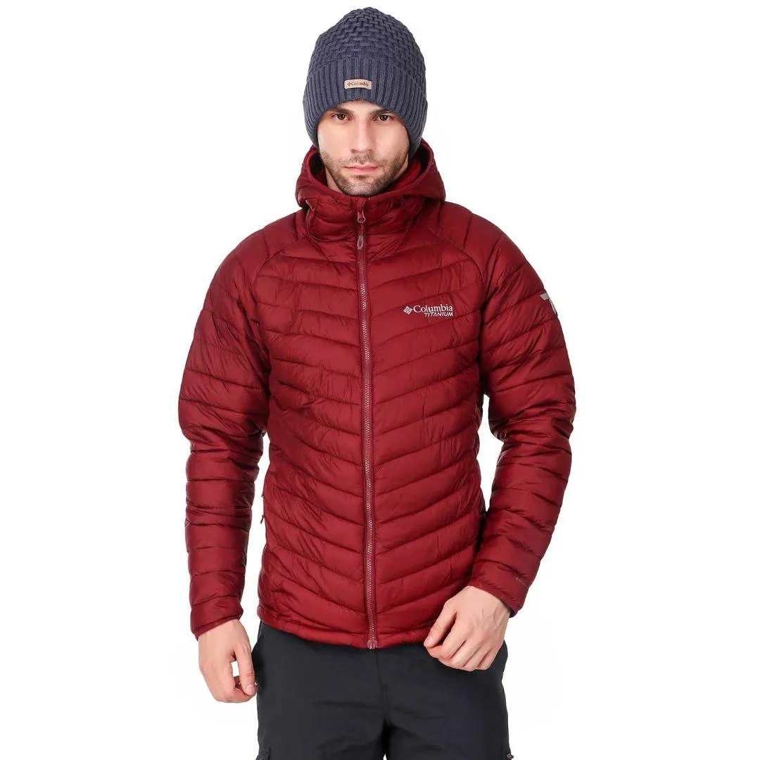 Columbia Men Red Omni-Heat 3D Snow Country Hooded Jacket