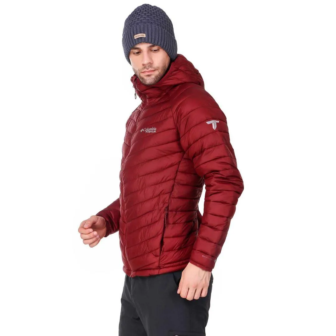 Columbia Men Red Omni-Heat 3D Snow Country Hooded Jacket