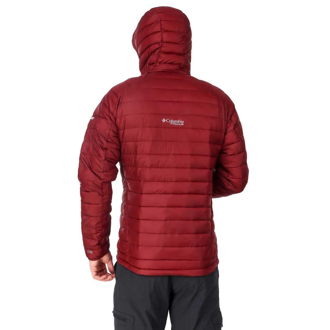 Columbia Men Red Omni-Heat 3D Snow Country Hooded Jacket