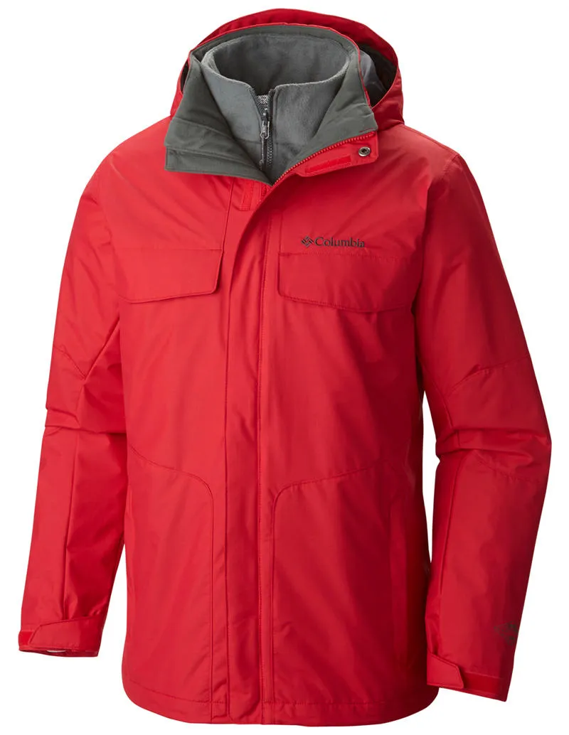 Columbia Men Red Omni-Heat Reflective Bugaboo Inetrchangeable Jacket