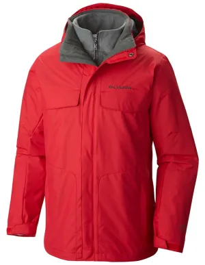 Columbia Men Red Omni-Heat Reflective Bugaboo Inetrchangeable Jacket