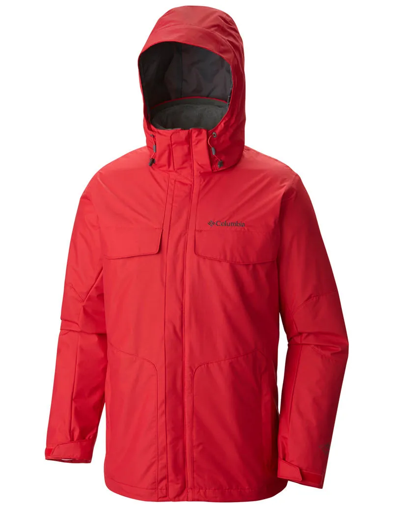 Columbia Men Red Omni-Heat Reflective Bugaboo Inetrchangeable Jacket