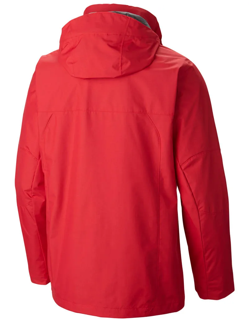Columbia Men Red Omni-Heat Reflective Bugaboo Inetrchangeable Jacket