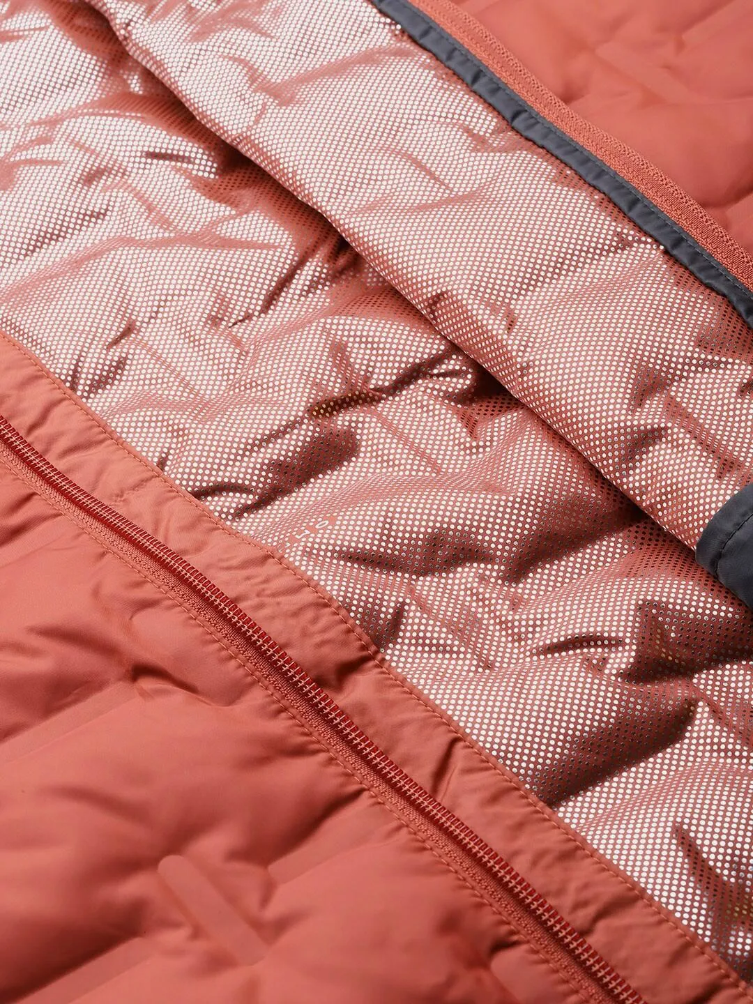 Columbia Men Red Omni-Heat Reflective Delta Ridge Hooded Down Jacket