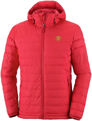 Columbia Men Red Omni-Heat Reflective Powder Lite Hooded Jacket