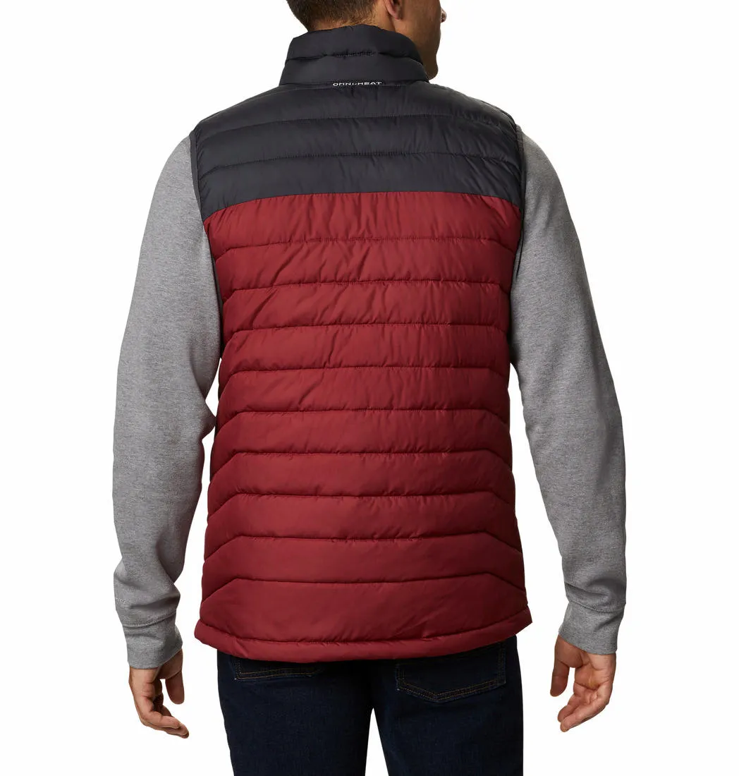 Columbia Men Red Omni-Heat Reflective Powder Lite Vest