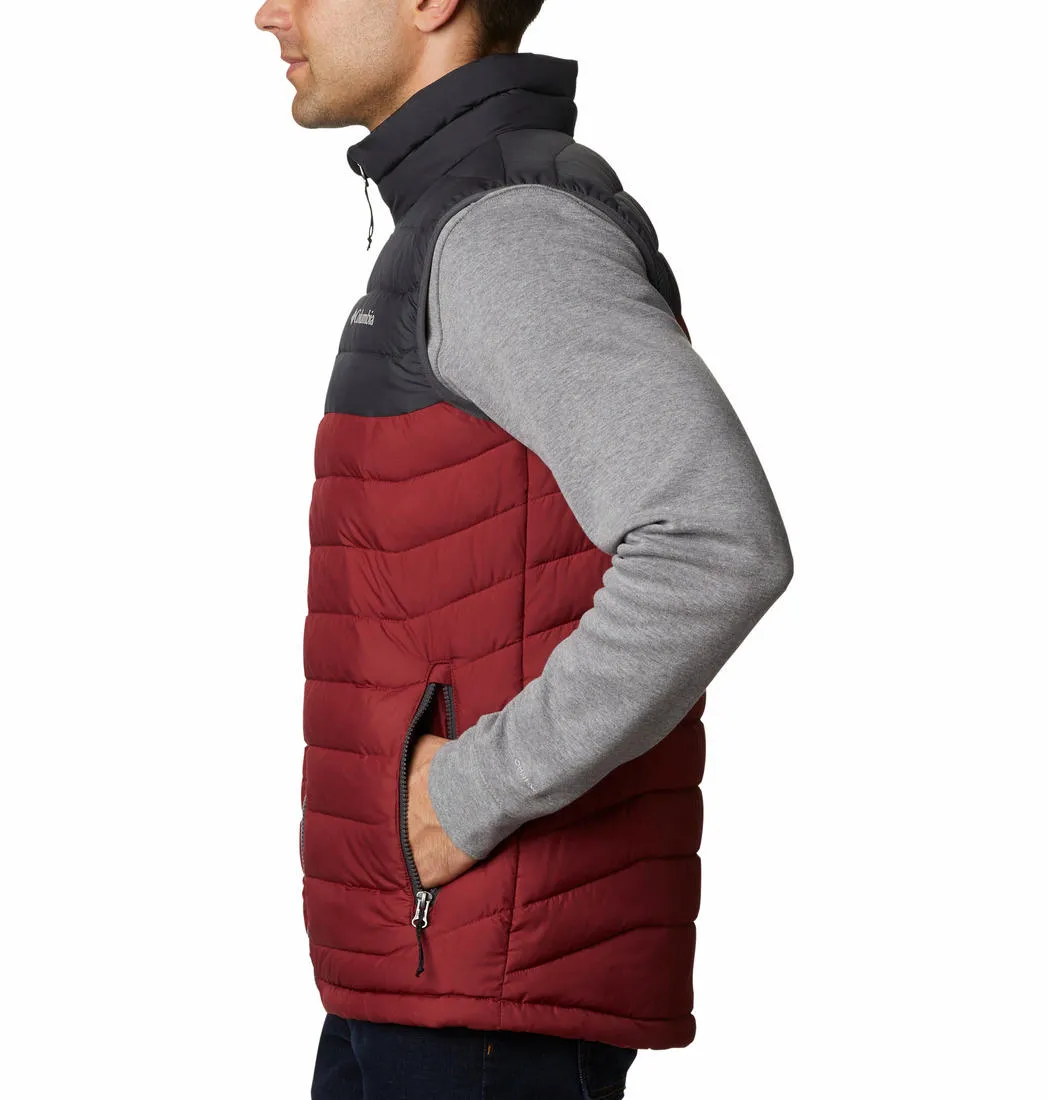 Columbia Men Red Omni-Heat Reflective Powder Lite Vest