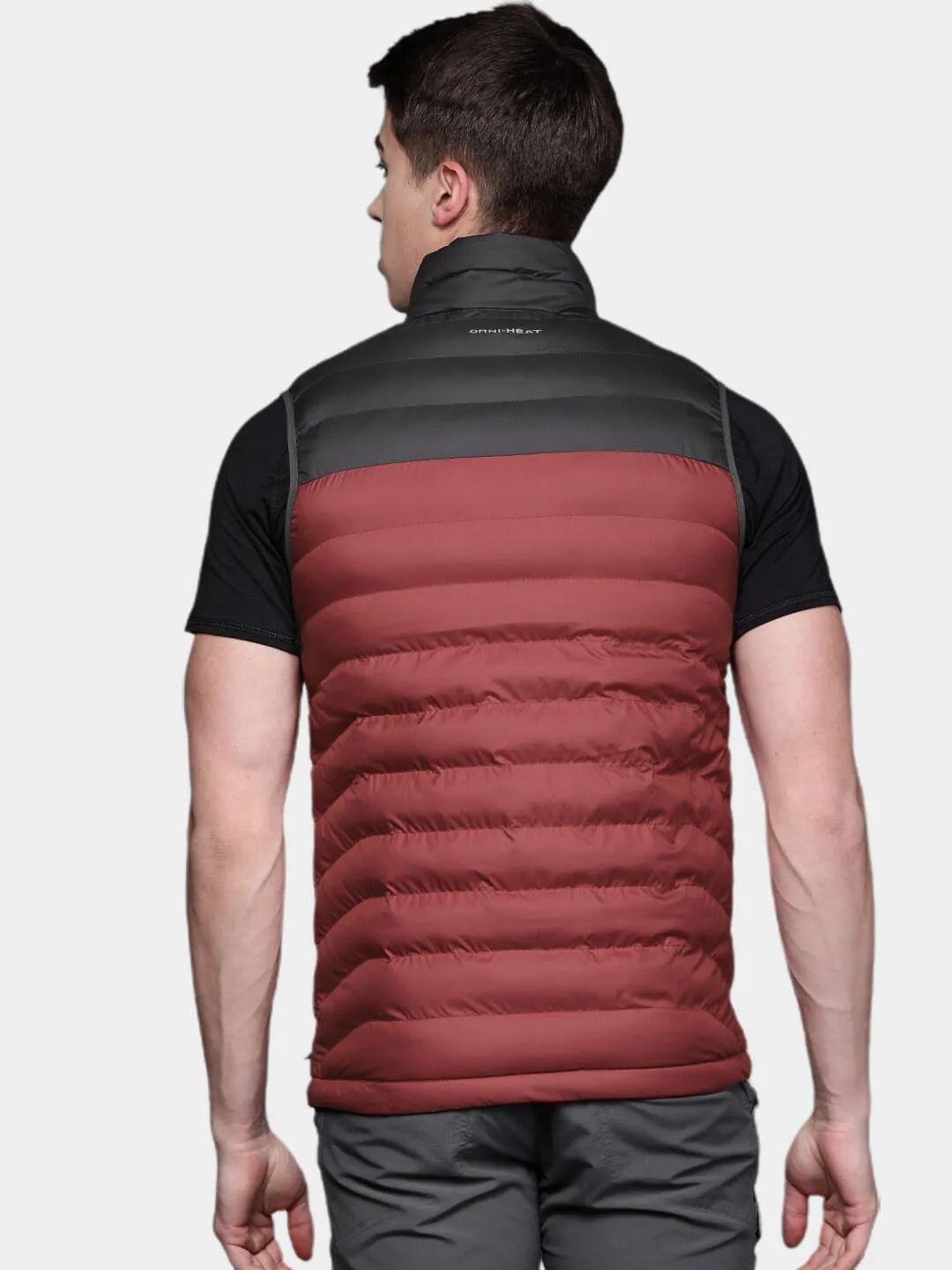 Columbia Men Red Omni-Heat Reflective Powder Lite Vest
