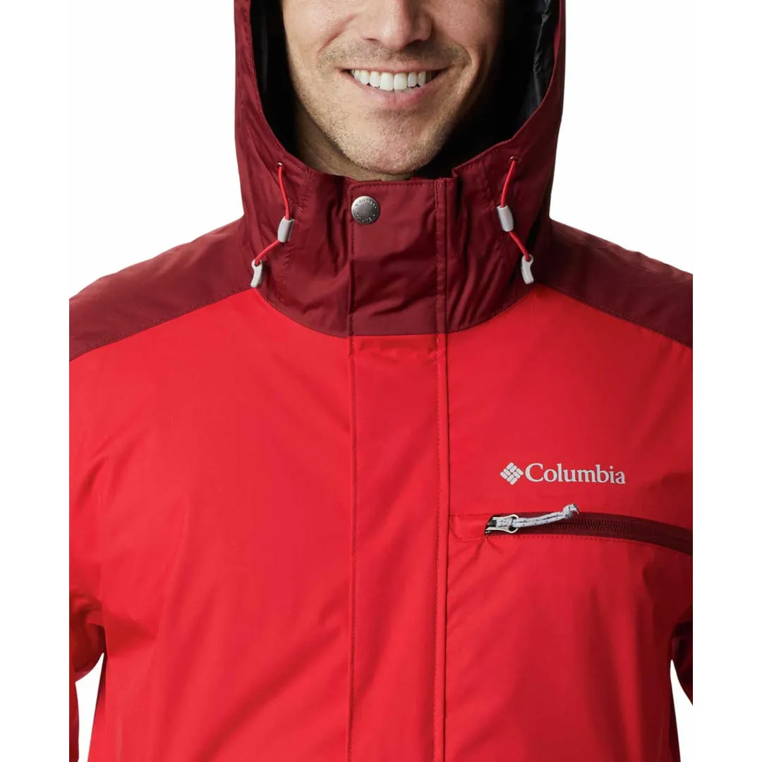 Columbia Men Red Omni-Heat Reflective Valley Point Jacket
