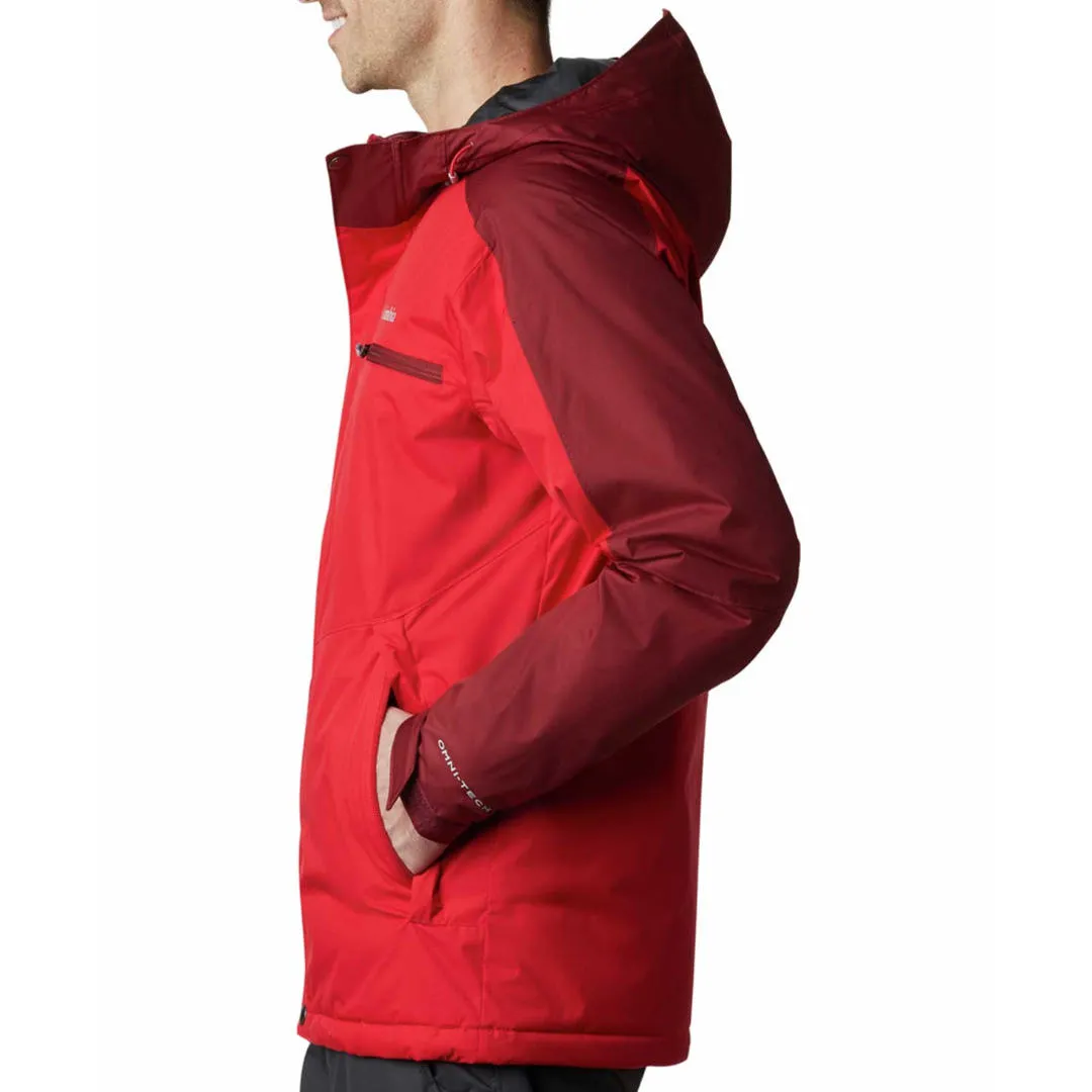Columbia Men Red Omni-Heat Reflective Valley Point Jacket
