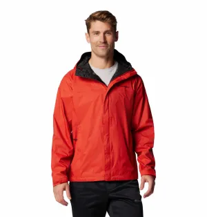 Columbia Men Red Omni-Tech Watertight II Waterproof Rain Jacket