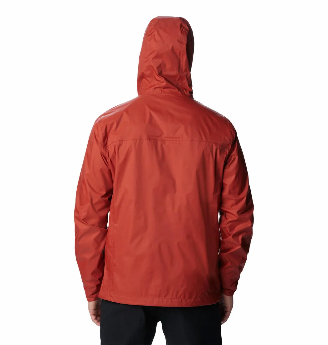 Columbia Men Red Omni-Tech Watertight II Waterproof Rain Jacket