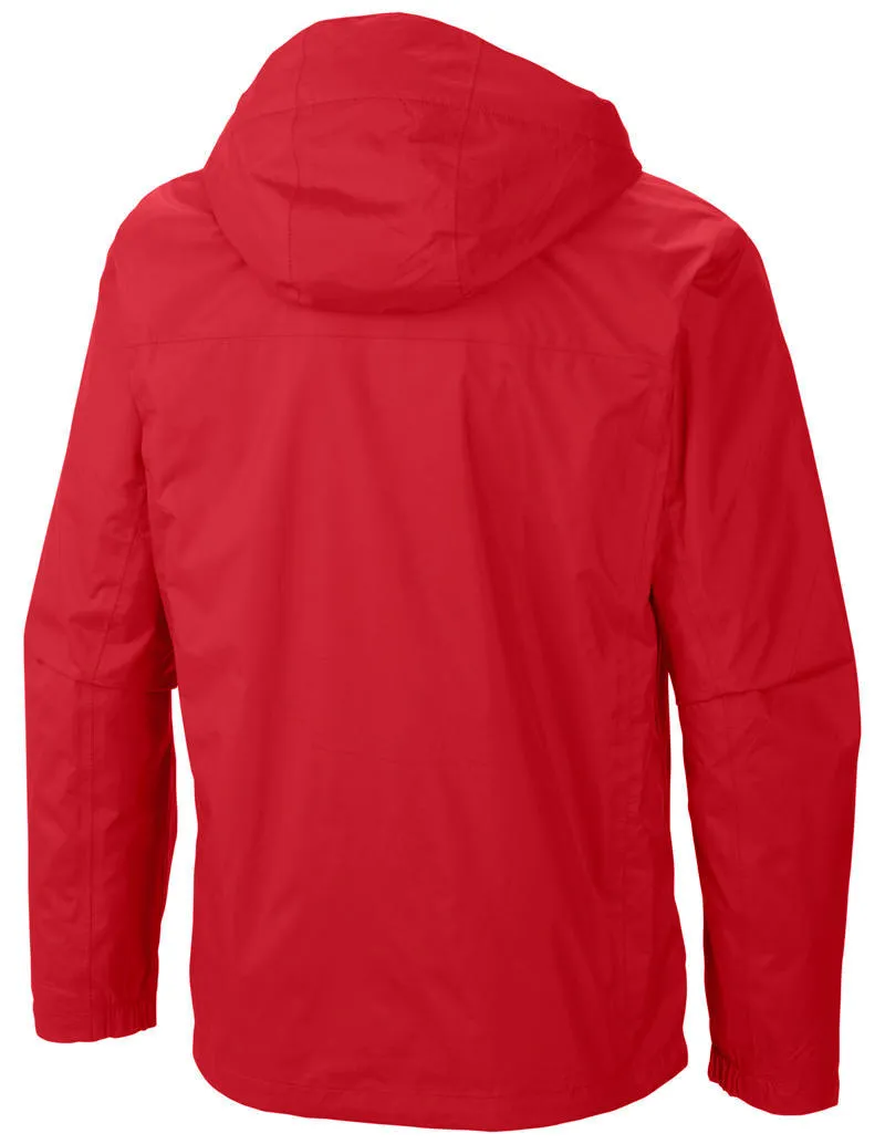 Columbia Men Red Omni-Tech Watertight II Waterproof Rain Jacket