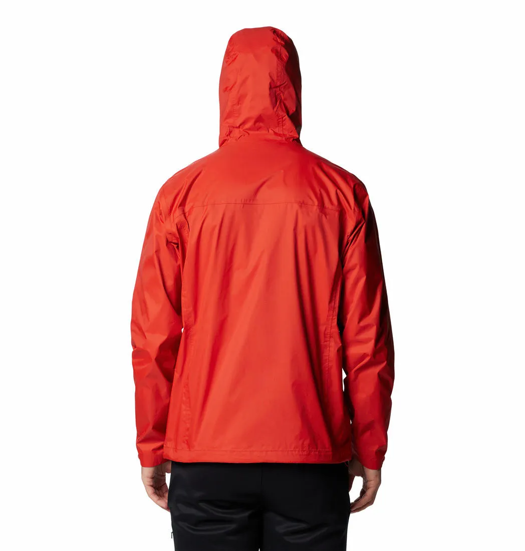 Columbia Men Red Omni-Tech Watertight II Waterproof Rain Jacket