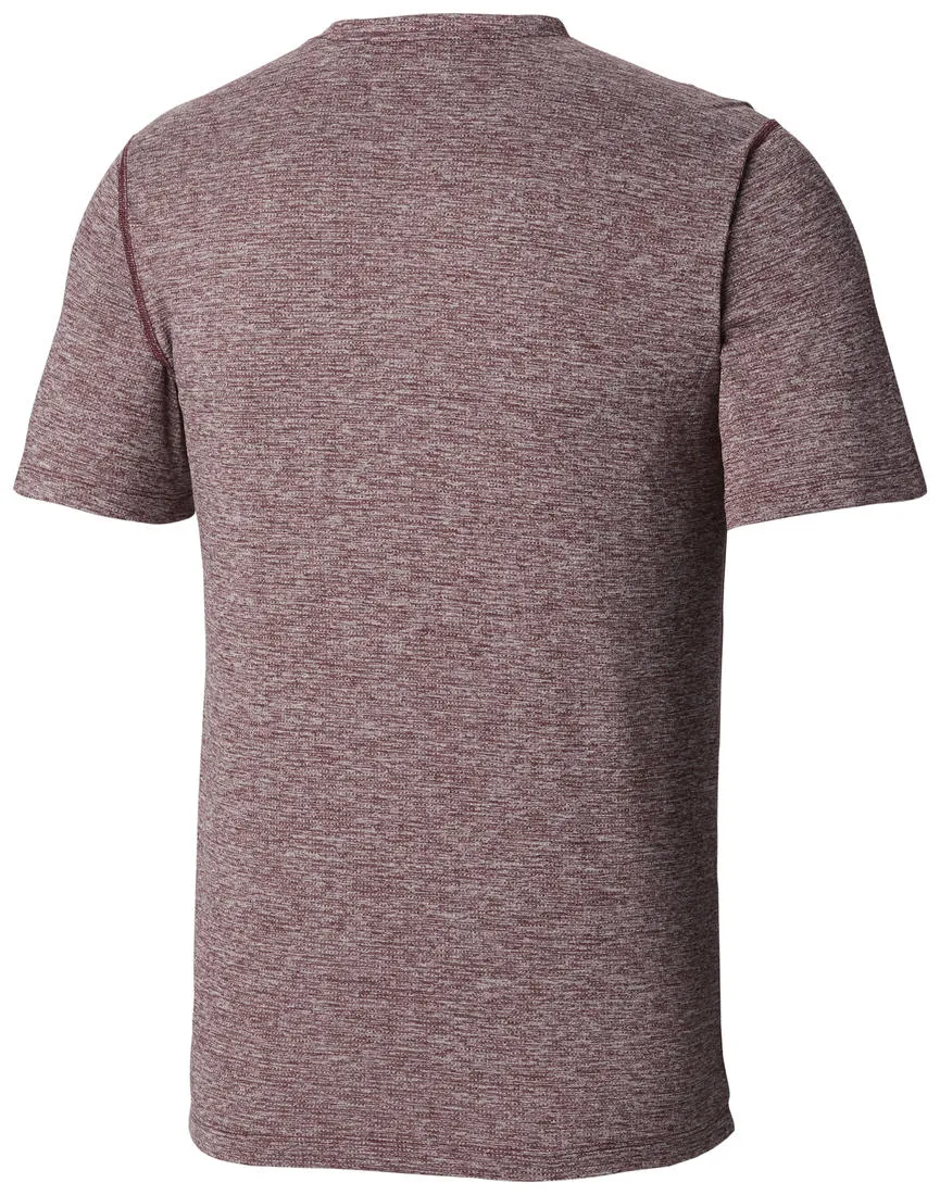 Columbia Men Red Omni-Wick Deschutes Runner Tshirt