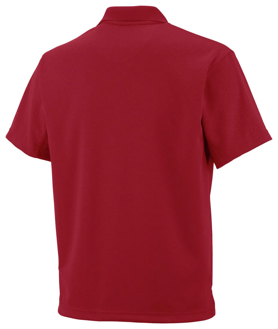 Columbia Men Red Omni-Wick New Utilizer Polo Tshirt