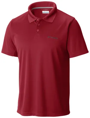 Columbia Men Red Omni-Wick New Utilizer Polo Tshirt