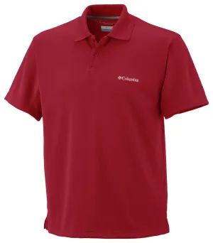 Columbia Men Red Omni-Wick New Utilizer Polo Tshirt