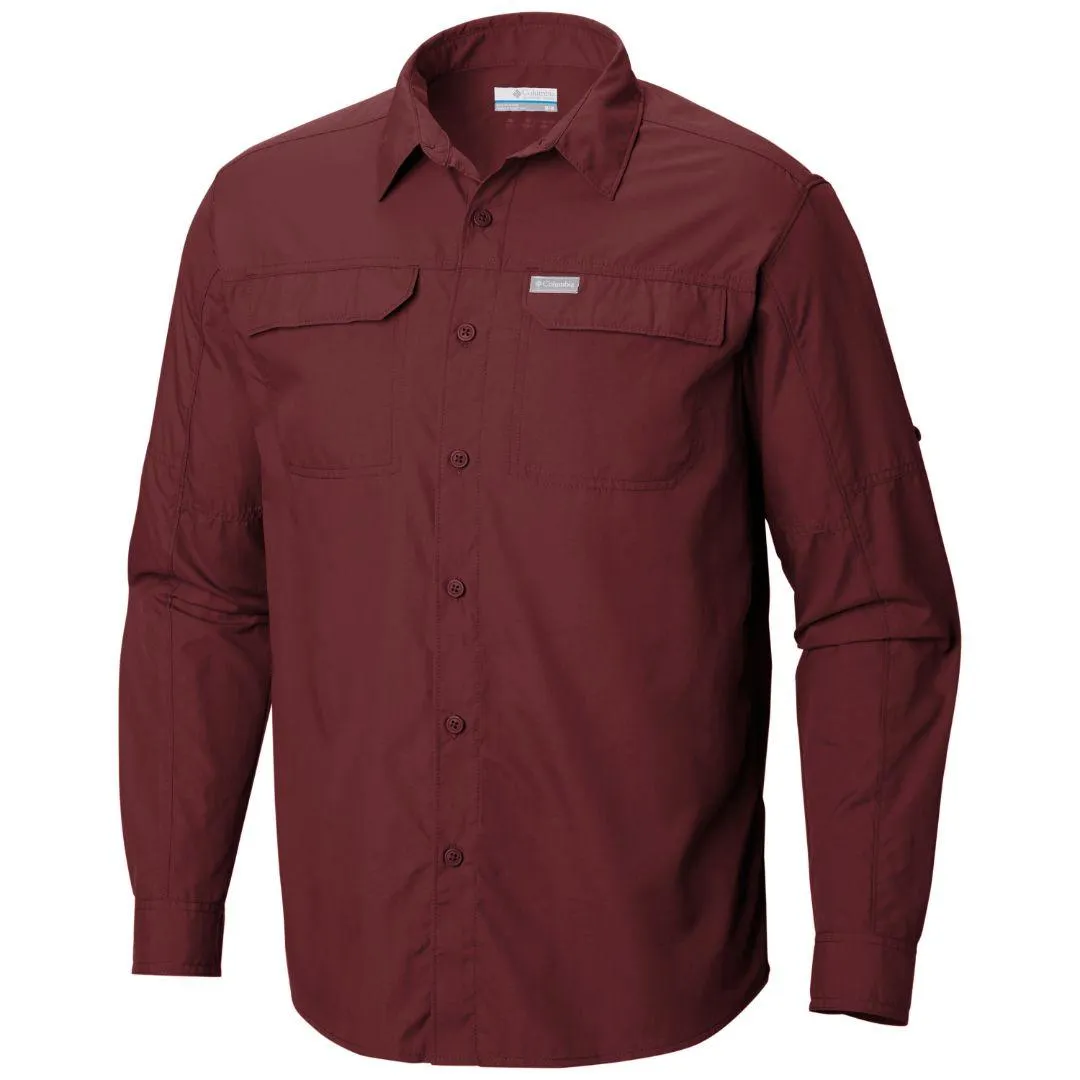 Columbia Men Red Omni-Wick Silver Ridge 2.0 Long Sleeve Shirt