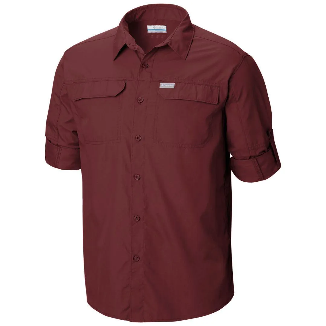 Columbia Men Red Omni-Wick Silver Ridge 2.0 Long Sleeve Shirt