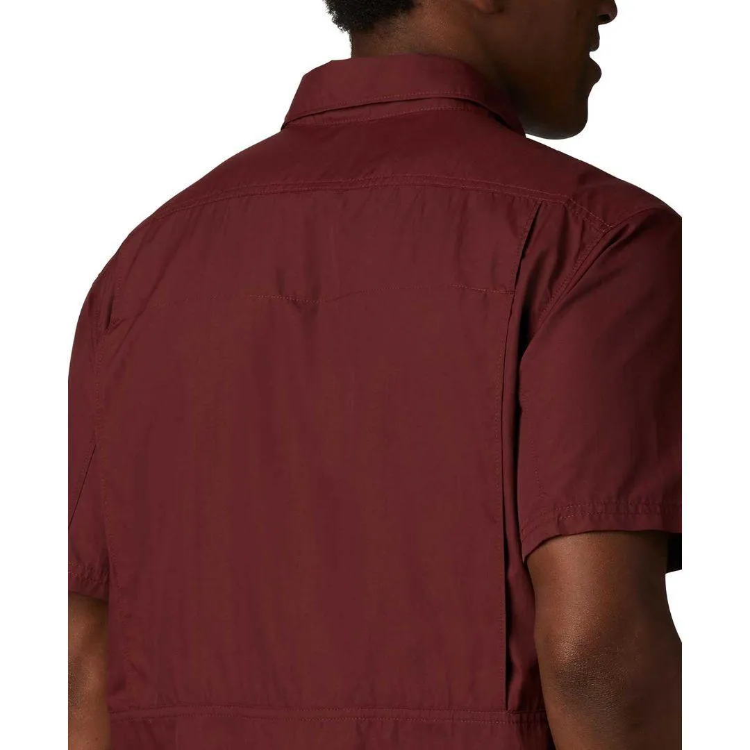 Columbia Men Red Omni-Wick Silver Ridge 2.0 Short Sleeve Shirt
