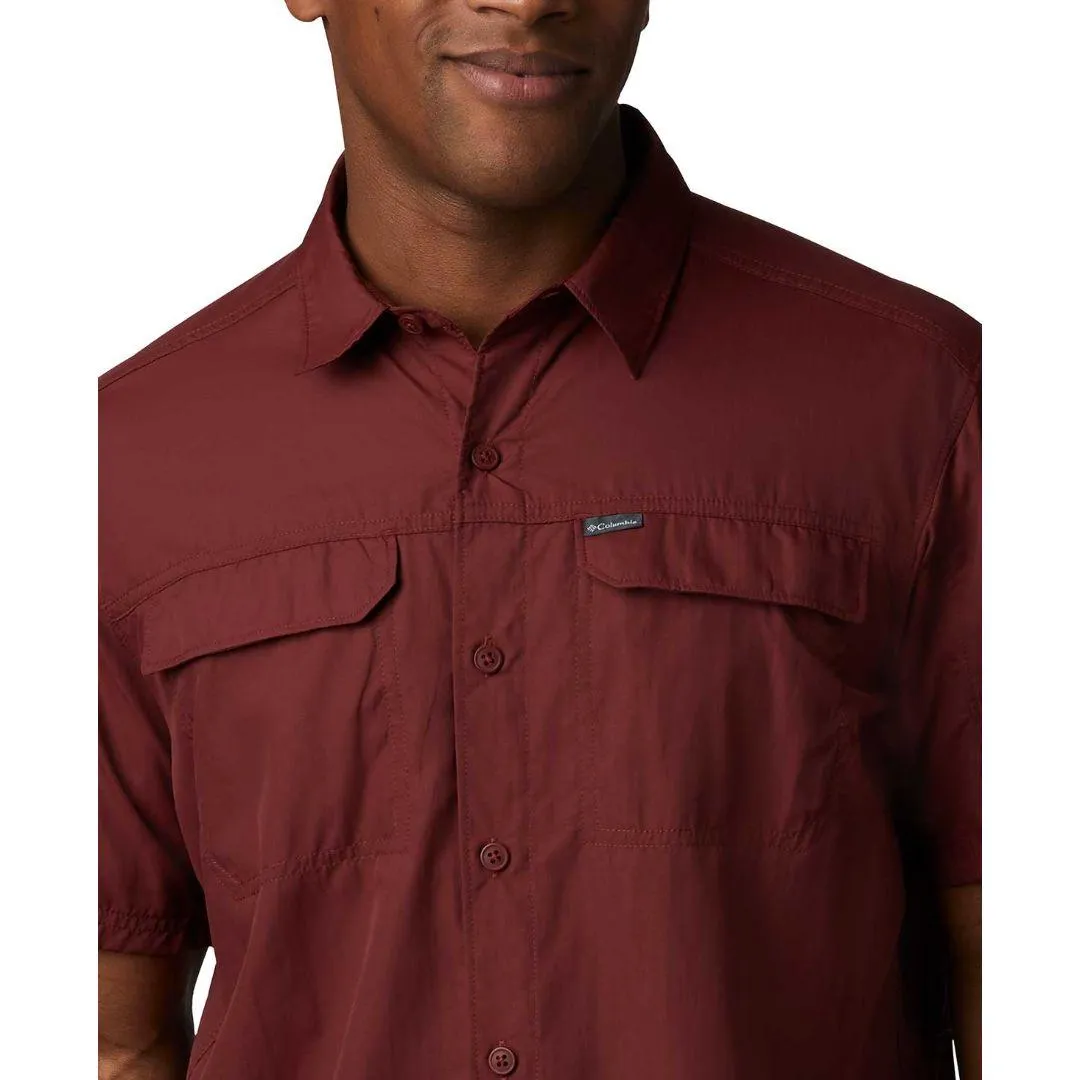 Columbia Men Red Omni-Wick Silver Ridge 2.0 Short Sleeve Shirt