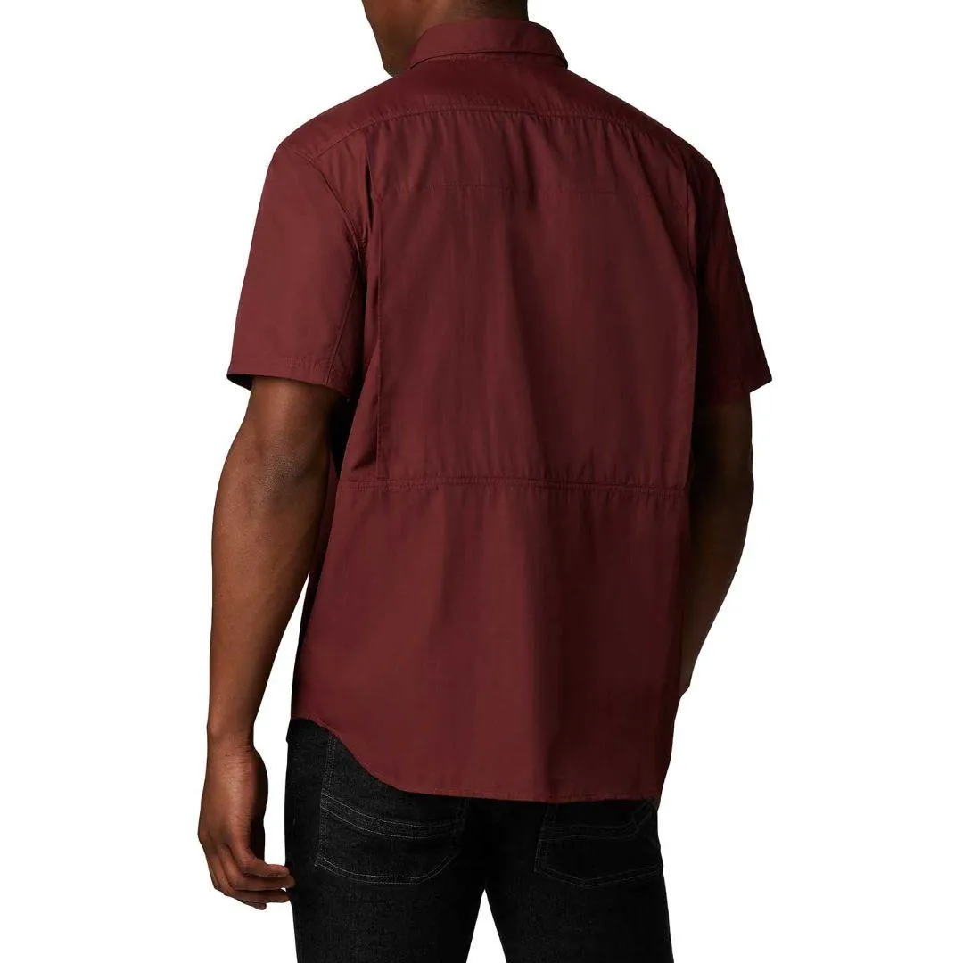 Columbia Men Red Omni-Wick Silver Ridge 2.0 Short Sleeve Shirt